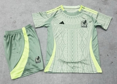 2024-2025 Mexico Away Light Green Soccer Uniform-0299
