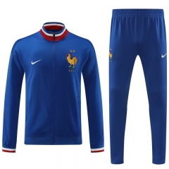 2024-25 France  Blue Thailand Soccer Jacket Uniform-4627
