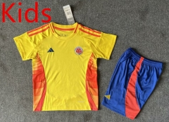 2024-2025 Colombia Home Yellow Kids/Youth Soccer Uniform-6748