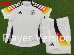 Player Version 2024-2025 Germany Home White  Kids/Youth Soccer Uniform-9926