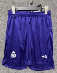 2023-2024 Special Version Real Madrid Y3 Purple Thailand Soccer Shorts