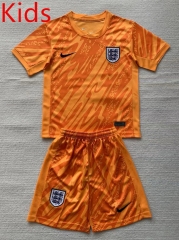 2024-2025 England Goalkeeper Yellow Kids/Youth Soccer Uniform-AY