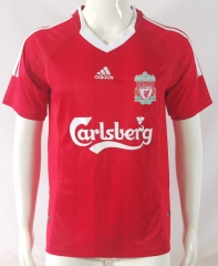 Retro Version 08-10 Liverpool Home Red Thailand Soccer Jersey AAA-503