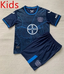 2024-2025 Special Version Bayer 04 Leverkusen Royal Blue Kid/Youth Soccer Uniform-GB