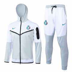 2023-24 Al-Nassr FC White Soccer Jacket Uniform With Hat-815