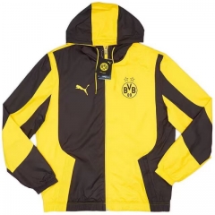 2024-25 Borussia Dortmund Yellow&Black Trench Coats With Hat-1836