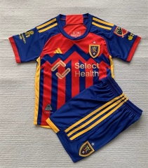 2024-2025 Real Salt Lake Home Red&Blue Soccer Uniform-AY
