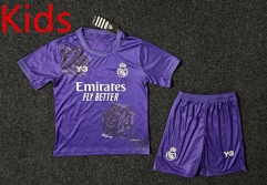 2024-2025 Real Madrid Purple Kids/Youth Soccer Uniform-GB