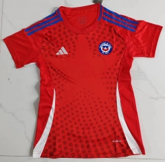 2024-25 Chile Home Red Thailand Women Soccer Jersey AAA-708