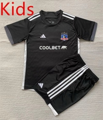 2024-2025 Colo-Colo Away Black Kid/Youth Soccer Uniform-AY