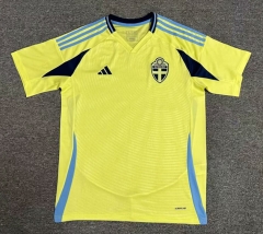 2024-25  Sweden Home Yellow Thailand Soccer Jersey AAA-512