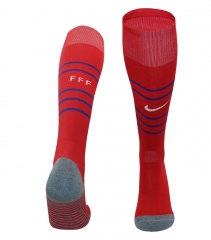 2024-25 France Home Red  Thailand Soccer Socks