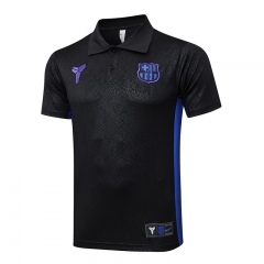 2025-26 Steel Stamped Barcelona  Black Thailand Polo Top-815