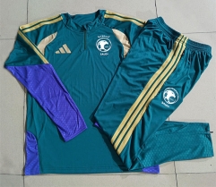 26-27 Saudi Arabia Green Thailand Soccer Tracksuit-815