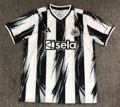 (S-4XL) 26-27 Newcastle United Home White&Black Thailand Soccer Jersey AAA-6850