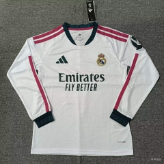 (s-4xl)2026-27 Real Madrid Home White LS Thailand Soccer Jersey AAA-5378