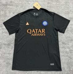 (S-4XL)26-27 Inter Milan Black Thailand Training Soccer Jersey-4506