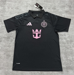 (S-4XL) with Pink star 2026-27 Inter Miami CF Away Black Thailand Soccer Jersey AAA-4506