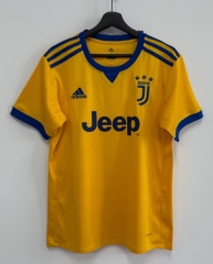 Retro Version 17-18 Season Juventus  Away Yellow Thailand Soccer Jersey AAA-2483