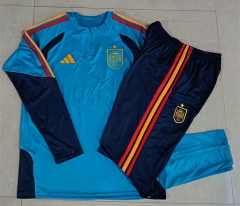 2026-27 Spain Lake Blue Thailand Soccer Tracksuit-815