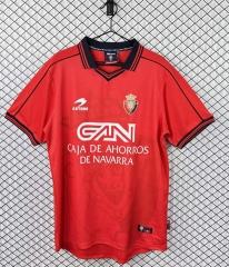 Retro Version 1998-1999 CA Osasuna Home Red Thailand Soccer Jersey AAA-3257