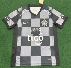 (S-4XL) 2026-2027 Olimpia Asunción Away Black&Grey Thailand Soccer Jersey AAA-2414