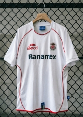 (S-3XL) Retro Version 2005-2006 Deportivo Toluca FC Away White Thailand Soccer Jersey AAA-2851