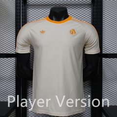 (S-3XL) Player Version 2026-2027 Retro Casual Version Bayern München Beige Thailand Soccer Jersey AAA-888