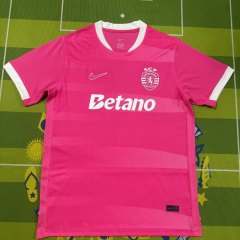 (S-4XL) 2026-2027 Sporting Lisbon Clube de Portugal Pink Thailand Soccer Jersey AAA-5303