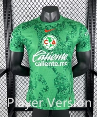 Player Version 2024-2025 Retro Version Club América 3rd Away Green Thailand Soccer Jersey AAA-3821