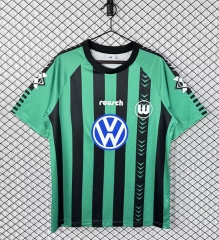Retro Version 1994-1995 VfL Wolfsburg Away Black&Green Thailand Soccer Jersey AAA-3257