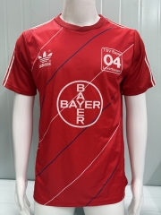 Retro version 87-88 Bayer 04 Leverkusen Home Red Thailand Soccer Jersey AAA-503