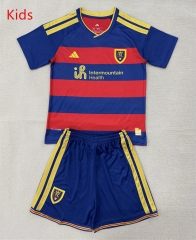 2026-27 Real Salt Lake Home Blue&Red Kids/Youth Soccer Uniform-AY