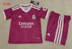 2026-27  Real Madrid 2nd Away Red Kids/Youth Soccer Uniform-507