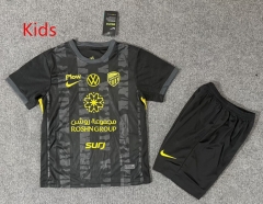 2026-27 Al Ittihad Away Black  Kids  Soccer Uniform-6748
