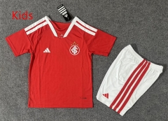 26-27 Brazil SC Internacional Home Red kids Soccer Uniform-6748